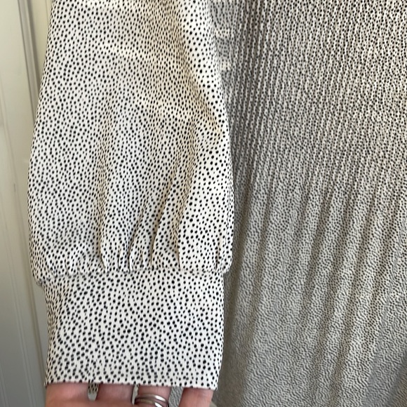 Adrianna Papell Flowing Mini Accordion Pleated Long Sleeve Blouse Tunic Size 2X - Picture 6 of 16